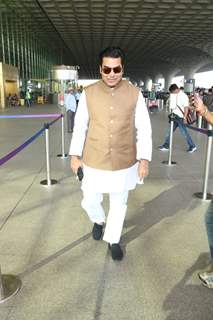 Ashutosh Rana spotted at the Mumbai airport