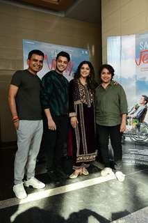 Kajol, Vishal Jethwa and others snapped promoting upcoming film Salaam Venky in the city