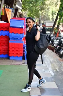 Mrunal Thakur spotted in Santacruz  