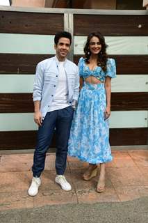 Tusshar Kapoor and Seerat Kapoor spotted promoting upcoming film Maarrich 