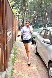 Ananya Panday spotted at yoga in Khar 