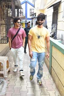 Shahid Kapoor, Ishaan Khattar spotted in Bandra