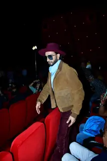 Ranveer Singh spotted at the screening of the trailer of Cirkus and song launch in Dolby Atmos