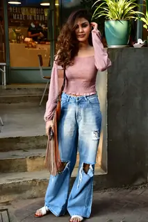 Rhea Chakraborty spotted in Bandra