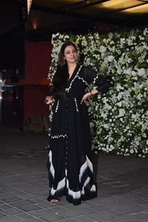 Tabu clicked at Salman Khan’s birthday bash in a black and white gown