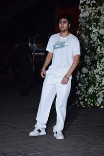 Arhaan Khan sported an all white look in a white shirt and white pants for Salman’s birthday party