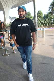 Rohit Sharma spotted at the Mumbai 