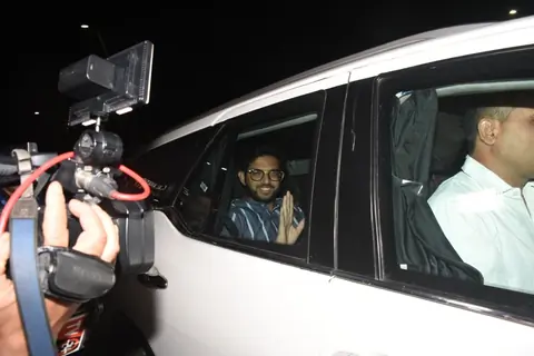 Aaditya Thackeray snapped at the Ambani’s residence Antilia
