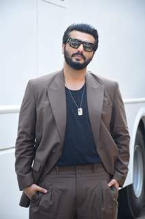 Arjun Kapoor snapped promoting upcoming film Kuttey on the sets of Indian Idol 13