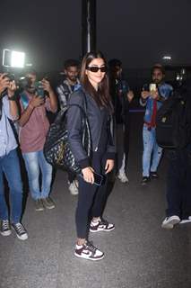 Pooja Hegde spotted at the Mumbai airport