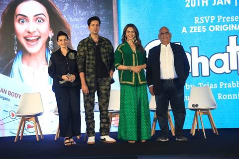 Prachee Shah Paandya, Sumeet Vyas, Rakul Preet Singh, Satish Kaushik snapped at the trailer launch of the film Chhatriwali