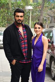 Arjun Kapoor, Radhika Madan snapped promoting upcoming film Kuttey at T-Series Office in Andheri 