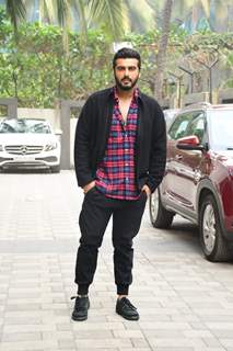 Arjun Kapoor snapped promoting upcoming film Kuttey at T-Series Office in Andheri 