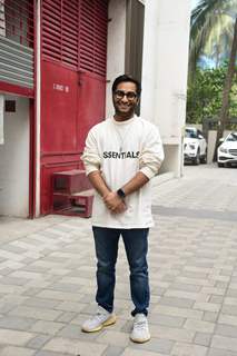 Aasmaan Bhardwaj snapped promoting upcoming film Kuttey at T-Series Office in Andheri 