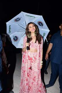 Rakul Preet Singh spotted promoting her upcoming film Chatriwali at Mithibai fest Kshitij