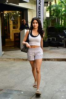 Janhvi Kapoor spotted at gym in Bandra