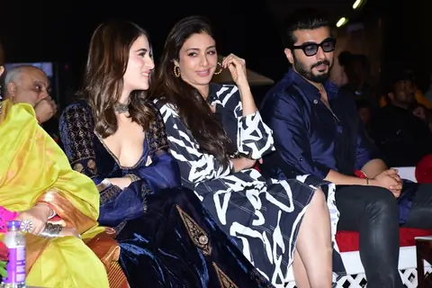 Radhika Madan, Tabu, Arjun Kapoor snapped at Kuttey’s Mehfil-e-Khaas