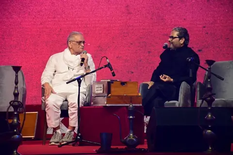Gulzar, Vishal Bhardwaj snapped at Kuttey’s Mehfil-e-Khaas