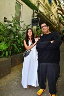 Mrunal Thakur and Tanmay Bhat spotted in Bandra
