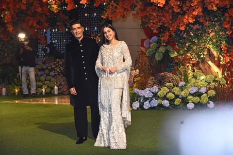 Manish Malhotra and Sara Ali Khan grace the engagement ceremony of Anant Ambani and Radhika Merchant