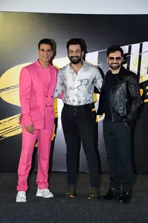 snapped at the trailer launch of Selfiee