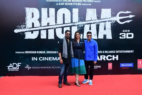 Bhushan Kumar, Ajay Devgn, Tabu grace the teaser launch of Bholaa