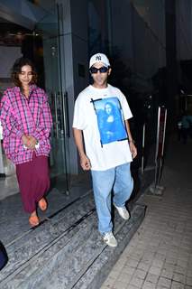 Rajkummar Rao, Patralekhaa snapped at the Pathaan screening at Juhu PVR 