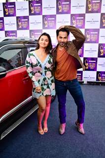 Alia Bhatt and Varun Dhawan snapped for announcement of Zee Cine Awards 2023