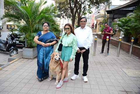 Tina Datta snapped with her family for lunch in the city 