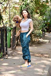 Giorgia Andriani snapped in Juhu 