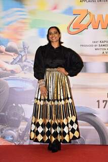 Shahana Goswami snapped at the trailer launch of Zwigato 