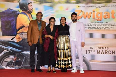 Kapil Sharma, Shahana Goswami, Nandita Das, Sameer Nair snapped at the trailer launch of Zwigato 