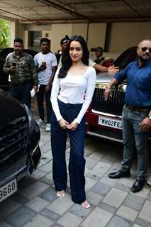 Shraddha Kapoor snapped promoting her upcoming film Tu Jhoothi Main Makkar in the city 