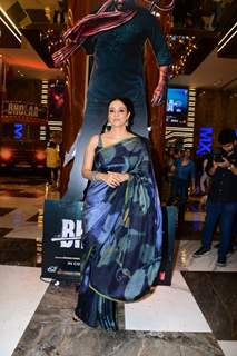 Tabu snapped at the trailer launch of Bholaa in Mumbai