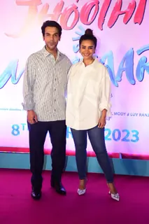 Rajkummar Rao, Patralekhaa grace the special screening of Tu Jhoothi Main Makkaar