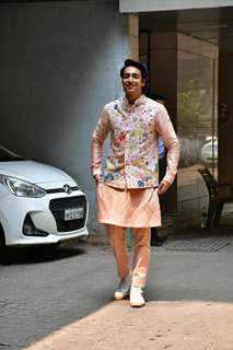 Ahaan Panday attending Alaana Panday and Deane Panday Mehendi Ceremony 