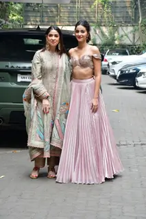 Bhavna Pandey, Ananya Panday attending Alaana Panday and Deane Panday Mehendi Ceremony 