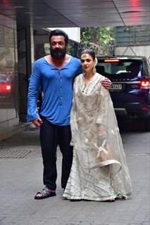 Bobby Deol, Tanya Deol attending Alaana Panday and Deane Panday Mehendi Ceremony 
