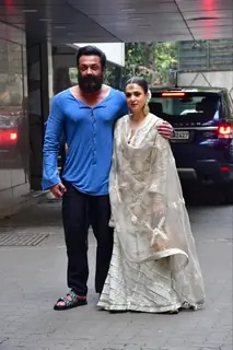 Bobby Deol, Tanya Deol attending Alaana Panday and Deane Panday Mehendi Ceremony 