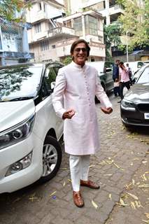 Chunky Pandey snapped at the Alanna Panday sangeet ceremony