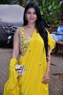 Tanishaa Mukerji snapped at the Alanna Panday sangeet ceremony