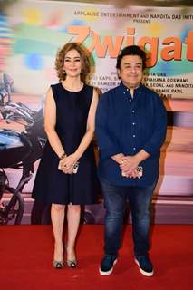 Roya Faryabi, Adnan Sami attend the premiere of Zwigato