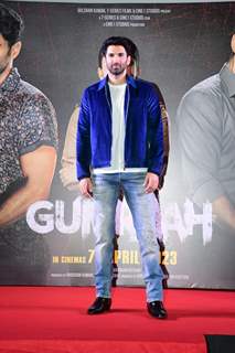 Aditya Roy Kapur snapped at the trailer launch of the Gumraah