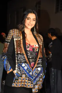 Sonam Kapoor snapped promoting her VegNonVeg store