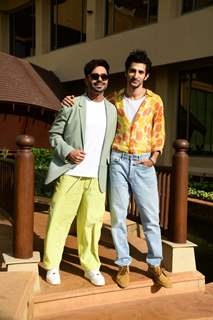 Aparshakti Khurana, Sidhant Gupta snapped promoting Jubilee at JW Marriott in Juhu