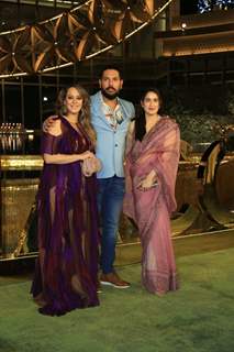 Hazel Keech, Yuvraj Singh, Sagarika Ghatge attend the opening of the Nita Mukesh Ambani Cultural Centre