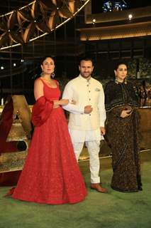 Kareena Kapoor, Karisma Kapoor, Saif Ali Khan  attend the opening of the Nita Mukesh Ambani Cultural Centre