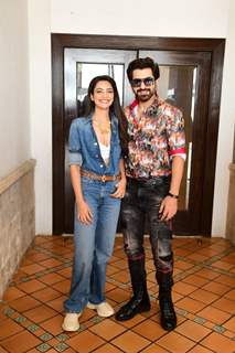 Jeet and Susmita Chatterjee snapped promoting their upcoming film Chengiz