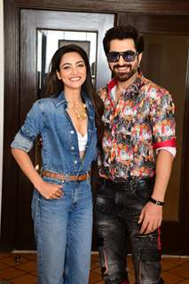 Jeet and Susmita Chatterjee snapped promoting their upcoming film Chengiz