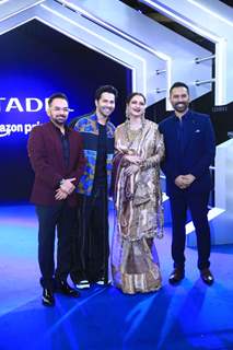 Krishna D.K, Varun Dhawan, Raj Nidimoru, Rekha attend the premiere of Citadel